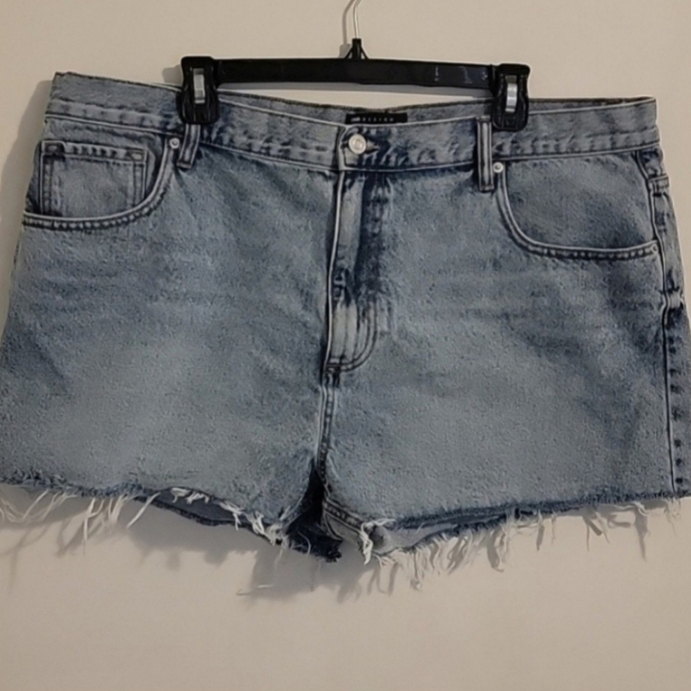 ASOS Design Women's Light Blue Denim Shorts Size 14